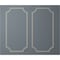 Ekena Millwork 31-in. W x 62-in. H Foster Running Coin Panel Moulding Kit Double Panel PMLKFO31X62B - alternate 4